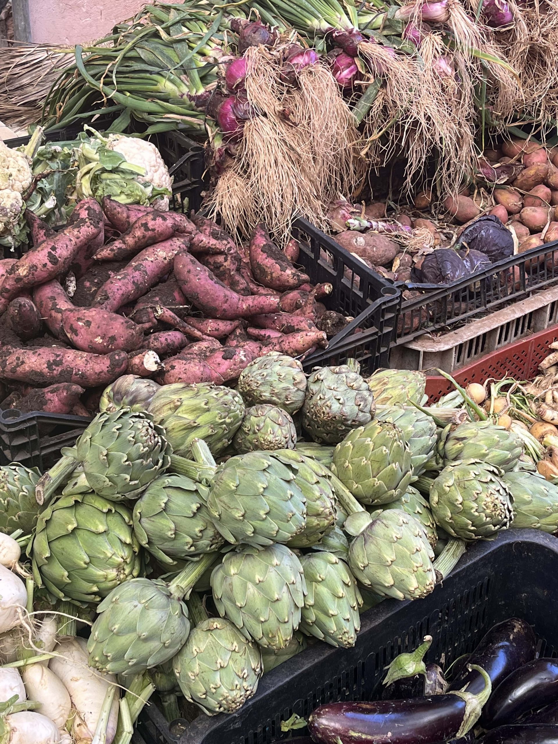 Magdas Food Programme Fundstucke auf dem Soukmarkt Gemüse